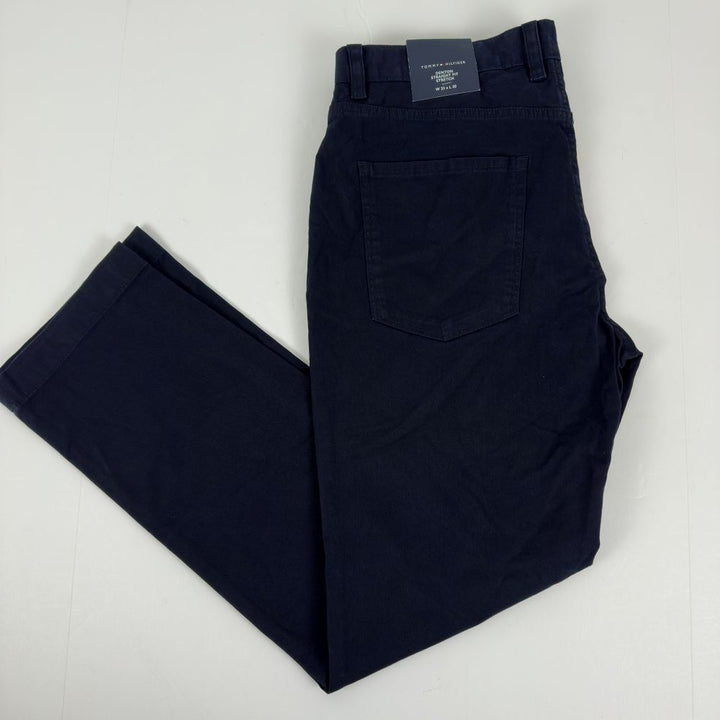 Translation missing: en.Tommy Hilfiger Men's Denton Straight-Fit 5-Pocket Chino Pants Desert Sky-33x30