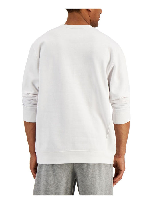 Translation missing: en.Russell Athletic Men's Ricardo Logo-Print Fleece Sweatshirt in White-Small