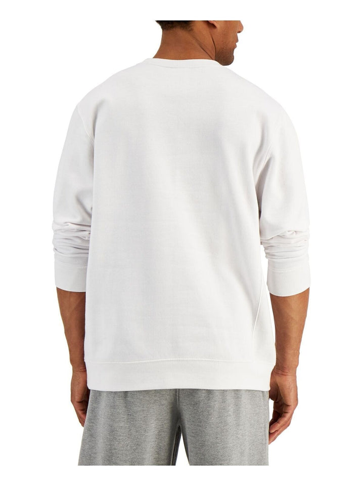 Translation missing: en.Russell Athletic Men's Ricardo Logo-Print Fleece Sweatshirt in White-Small