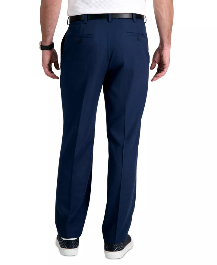 Translation missing: en.Haggar Men's Cool 18 Pro Reg-Fit 4-Way Stretch Moisture-Wick Pants Navy-38x30