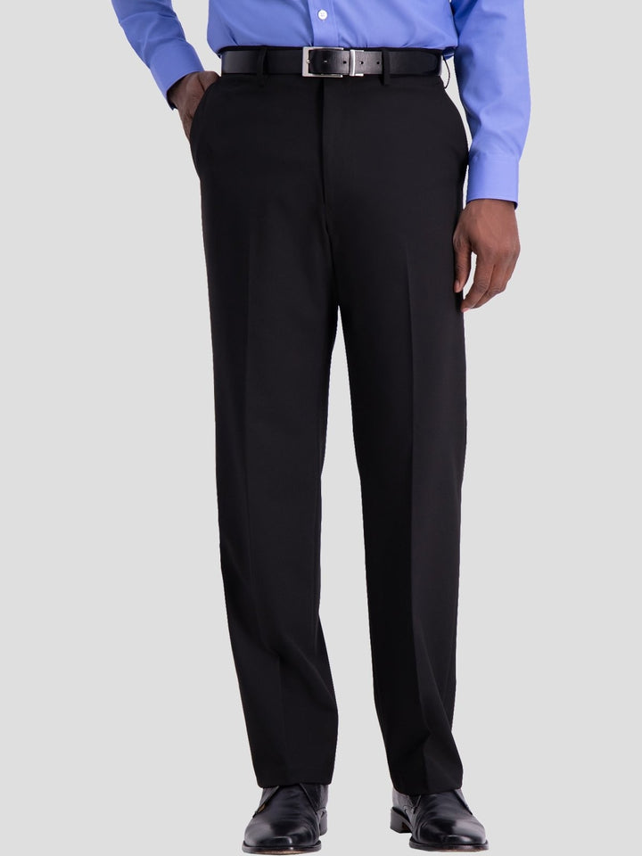 Translation missing: en.J.M. Haggar Men's 4-Way Stretch Classic Fit Premium Dress Pants Black-40x29
