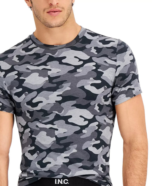 Translation missing: en.International Concepts Men's Modal Blend Camo-Print Pajama Top Gray Camo-Large
