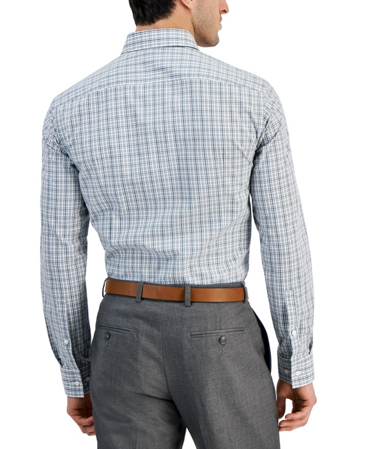 Translation missing: en.Hugo by Hugo Boss Kenno Men Cotton Poplin Slim Fit Dress Shirt Dark Green-16 34L