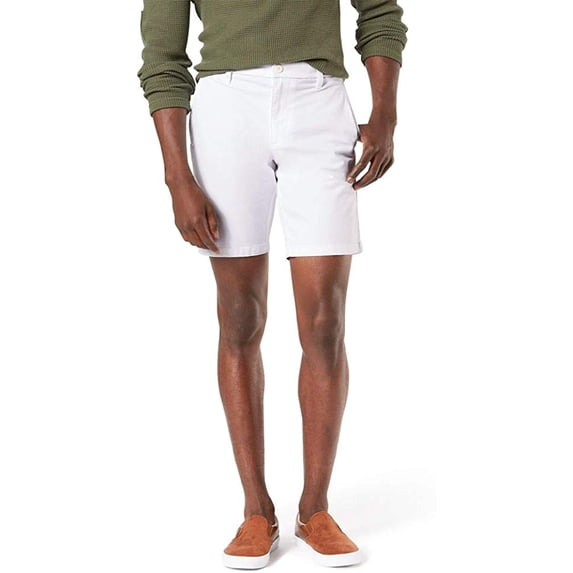 Translation missing: en.Dockers Men's Ultimate Supreme Flex Stretch Solid 9.5" Shorts Paper White-31W