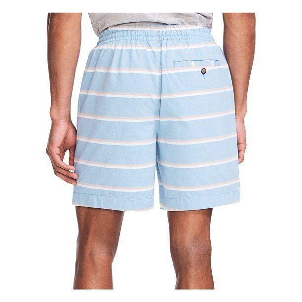 Translation missing: en.Nautica Men's 7" Classic Fit Stripe Boardwalk Shorts in Clear Sky Blue-XL