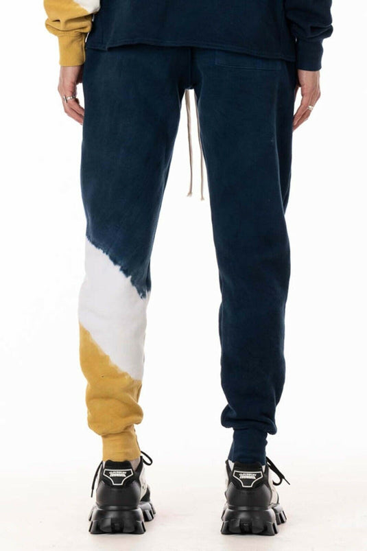 Translation missing: en.Original Paperbacks Men's Brighton Striped Leg Tie Dye Joggers Blue Multi-Large