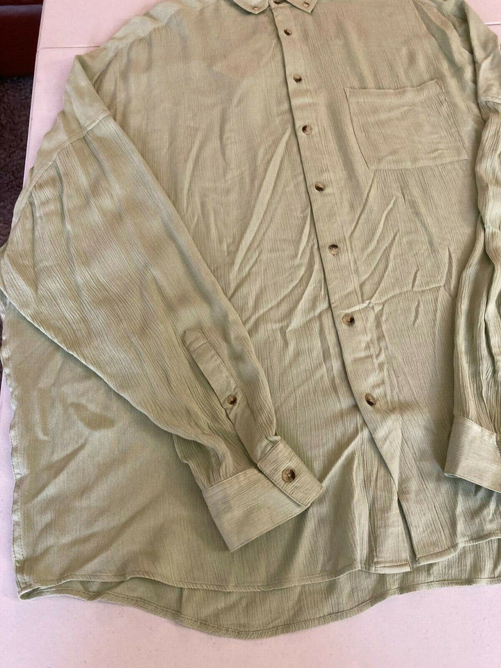 Translation missing: en.Barena Venezia SRL Overshirt in solid Sage Green-Size 3XL