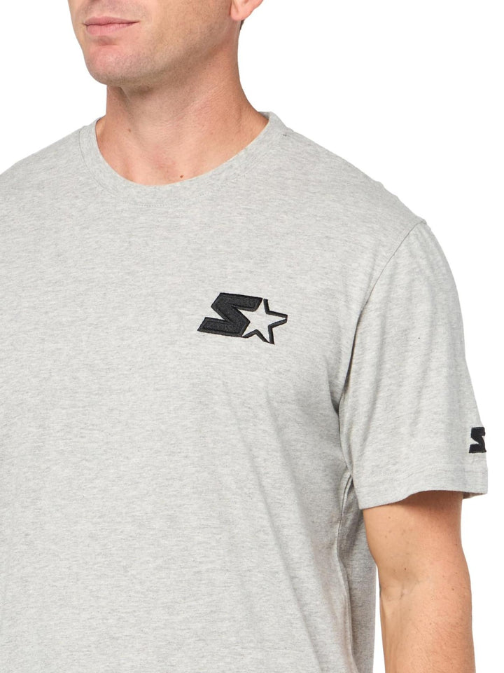 Translation missing: en.Starter Men's Classic-Fit Embroidered Logo Graphic T-Shirt - Heather Grey-Small