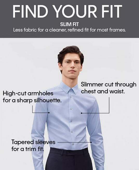 Translation missing: en.Calvin Klein Men's Dress Shirt White-17.5 34/35 Slim-Fit Stretch Collar Logo