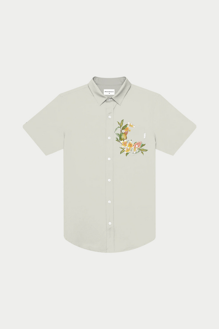 Translation missing: en.Mavrans Men's Hawaiian Weekend Shirt Button-Up UPF 50 Beige-Medium