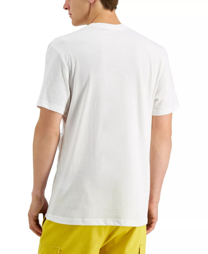 Translation missing: en.Sun + Stone Men's Stars &amp; Stripes Patchwork Graphic T-Shirt Bright White-Medium