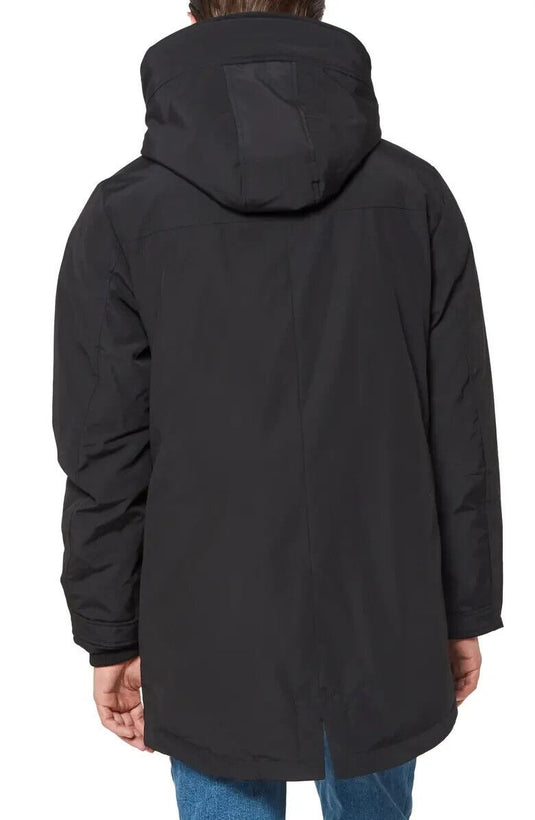 Translation missing: en.Vince Camuto Men's Parka With Sherpa Lined Hood Trim Jacket Black-2XL