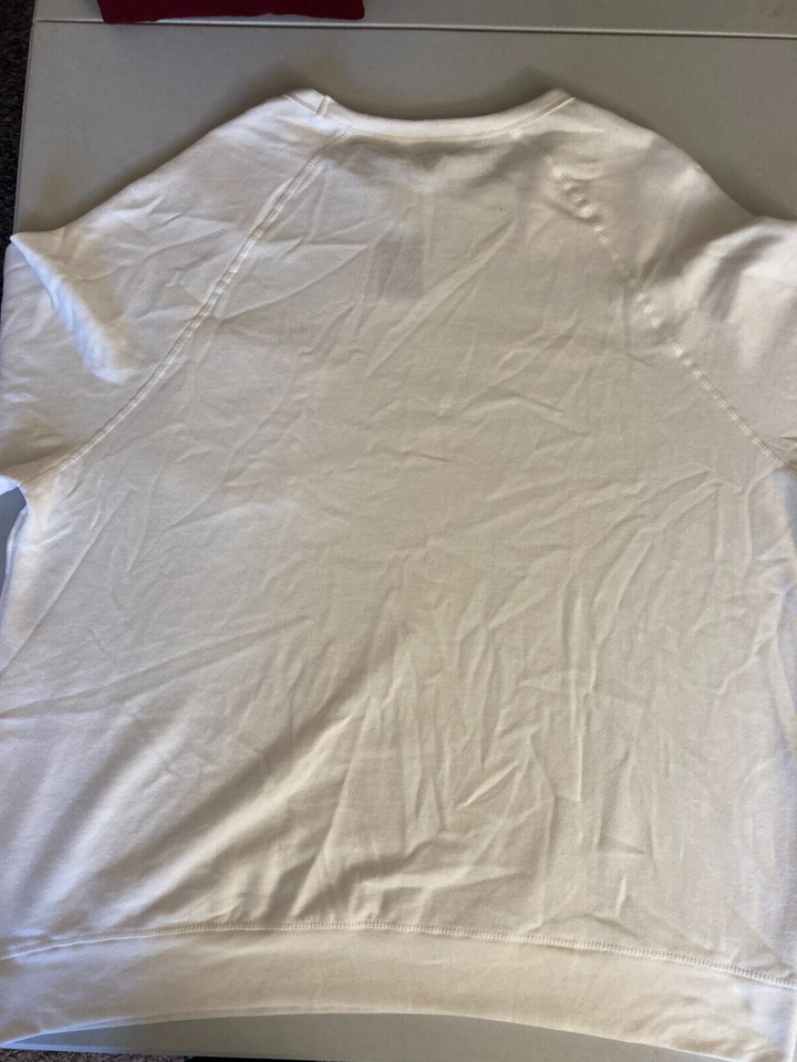 Translation missing: en.And Now This Men's Fleece Crewneck Pocket Sweatshirt in Off White-Size 2XL