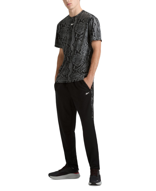 Translation missing: en.Reebok Men's Snake Aop Panel Jogger Pants Slim Fit - Black/Gray-Medium