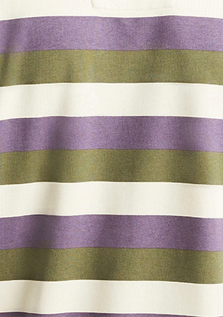 Translation missing: en.Nautica Crewneck Shirt Grape Size XL Mens Striped Kangaroo Pocket Classic Fit
