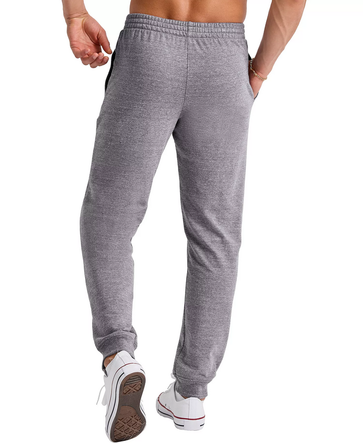 Translation missing: en.Hanes Men's Tri-Blend French Terry Jogger Pants Gray Black Heather-Medium 32-34W
