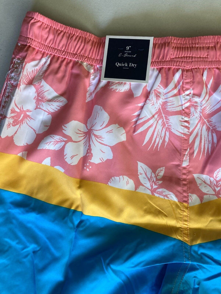 Translation missing: en.Club Room Men's Colorblocked 9" Quick Dry Swim Trunks Multicolor-Large 36-38