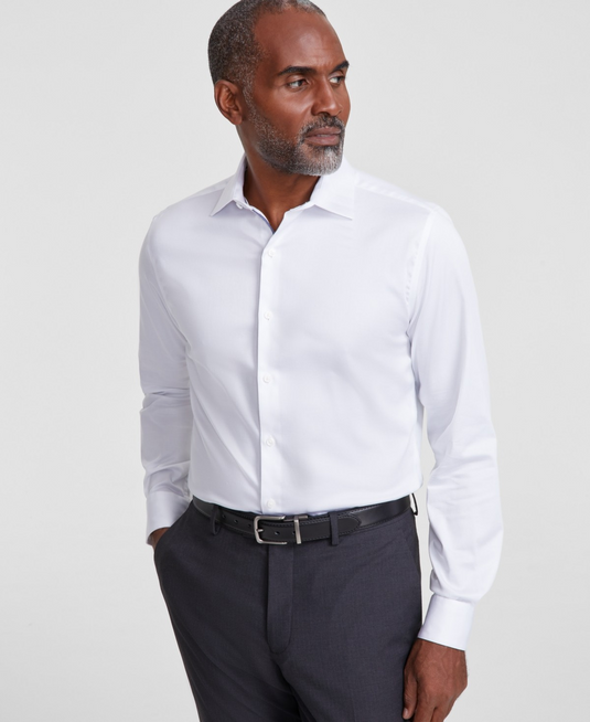 Translation missing: en.Bar III Men's Spread-Collar Sateen Dress Shirt Bright White XL 17-17.5 34/35