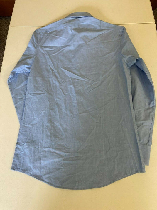 Translation missing: en.The Men's Store Contemporary Fit End-on-End Solid Dress Shirt Blue Bay-15 34/35