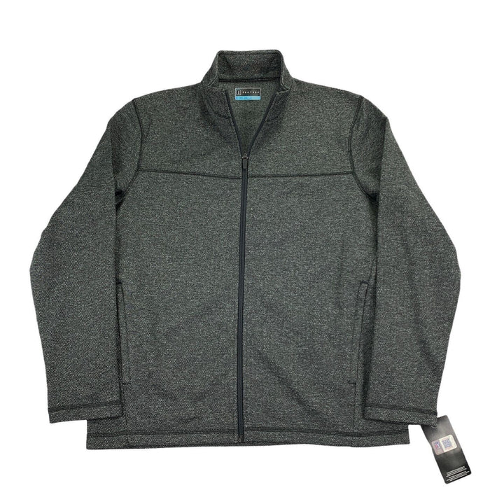 Translation missing: en.PGA Tour Men's Royal Fleece Golf Jacket in Caviar Heather-Small