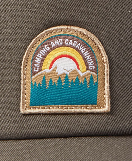 Translation missing: en.Sun + Stone Mens Mountain Graphic Hat Dark Green-O/S