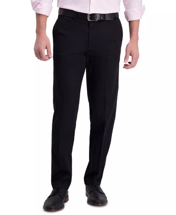 Translation missing: en.Haggar Men's Iron Free Premium Khaki Straight-Fit Flat-Front Pant - Black-30x30