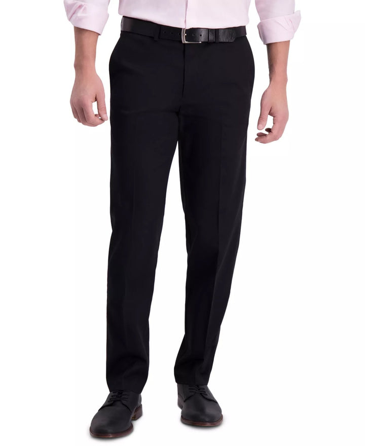 Translation missing: en.Haggar Men's Iron Free Premium Khaki Straight-Fit Flat-Front Pant - Black-30x30