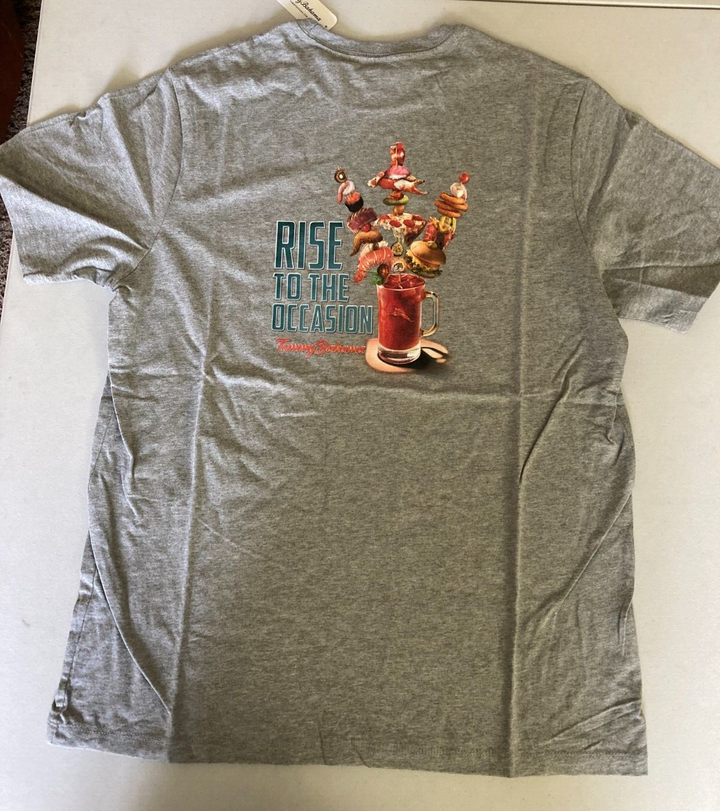 Translation missing: en.Tommy Bahama Men's Rise to the the Occasion T-Shirt in Grey Heather-Size Small
