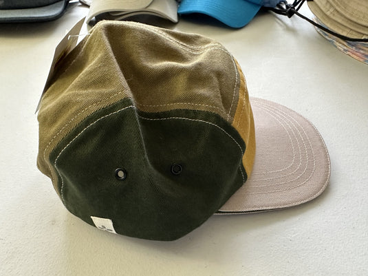 Translation missing: en.Sun + Stone Mens Colorblocked Panel Cap Green/Gold Multi-O/S