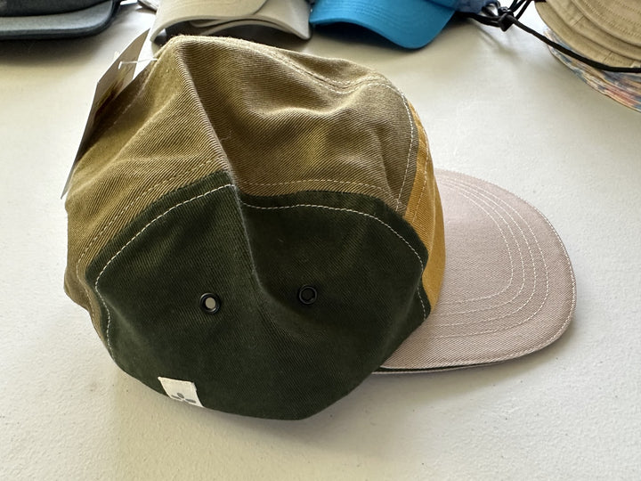 Translation missing: en.Sun + Stone Mens Colorblocked Panel Cap Green/Gold Multi-O/S