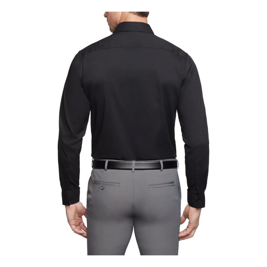 Translation missing: en.Van Heusen Mens Dress Shirt Regular Fit Stain Shield Stretch Black-16-16.5 32/33