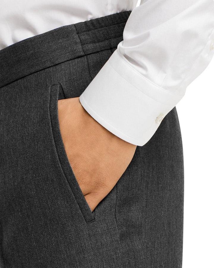 Translation missing: en.Boss Men's Hesten Peyson Straight FitVirgin Wool Pants Grey-Unfinished Hem-36R