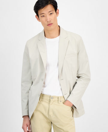 Translation missing: en.Alfani Men's Lightweight Nylon Blazer Reg Fit Stretch White Tea-Small 32-34R