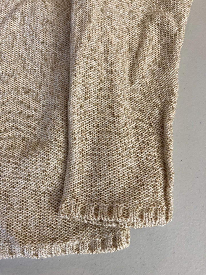 Translation missing: en.Major Department Store Designer Melange Knit Regular Fit Cardigan Sweater Sand-M