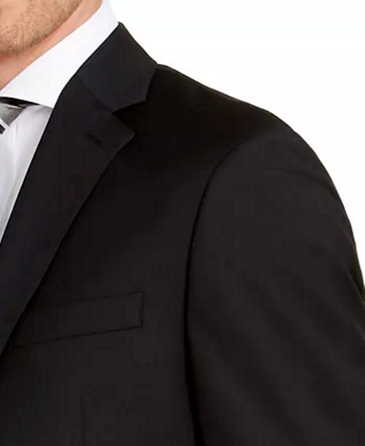 Translation missing: en.Michael Kors Kuffs MKtech Men's Solid Modern-Fit Suit Jacket Only Black-46L