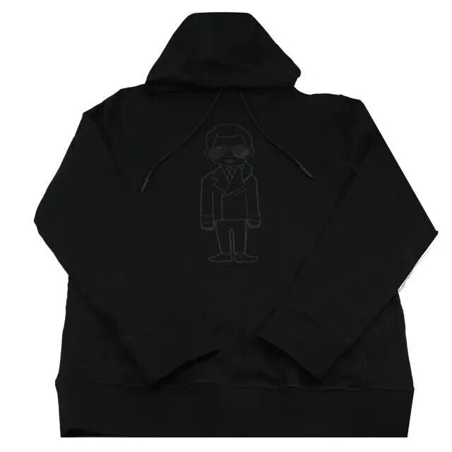 Translation missing: en.Karl Lagerfeld Paris Men's Karl With Sunglasses Hoodie in Black-Medium