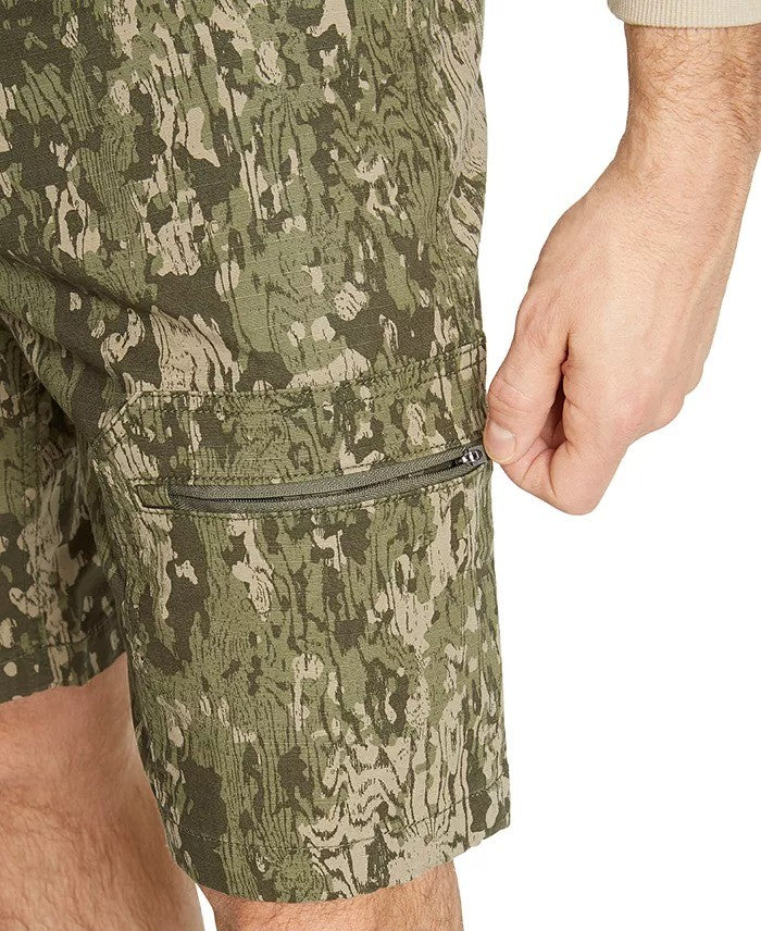 Translation missing: en.Bass Outdoor Pro-Cargo Shorts Men's 40W Deep Lichen Green Ripstop Printed 9in