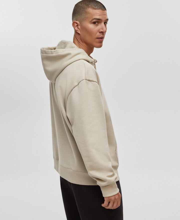 Translation missing: en.Mode Of One Hoodie Dark Ecru Size 2XL Men's Relaxed-Fit Fleece Kangaroo Pocket
