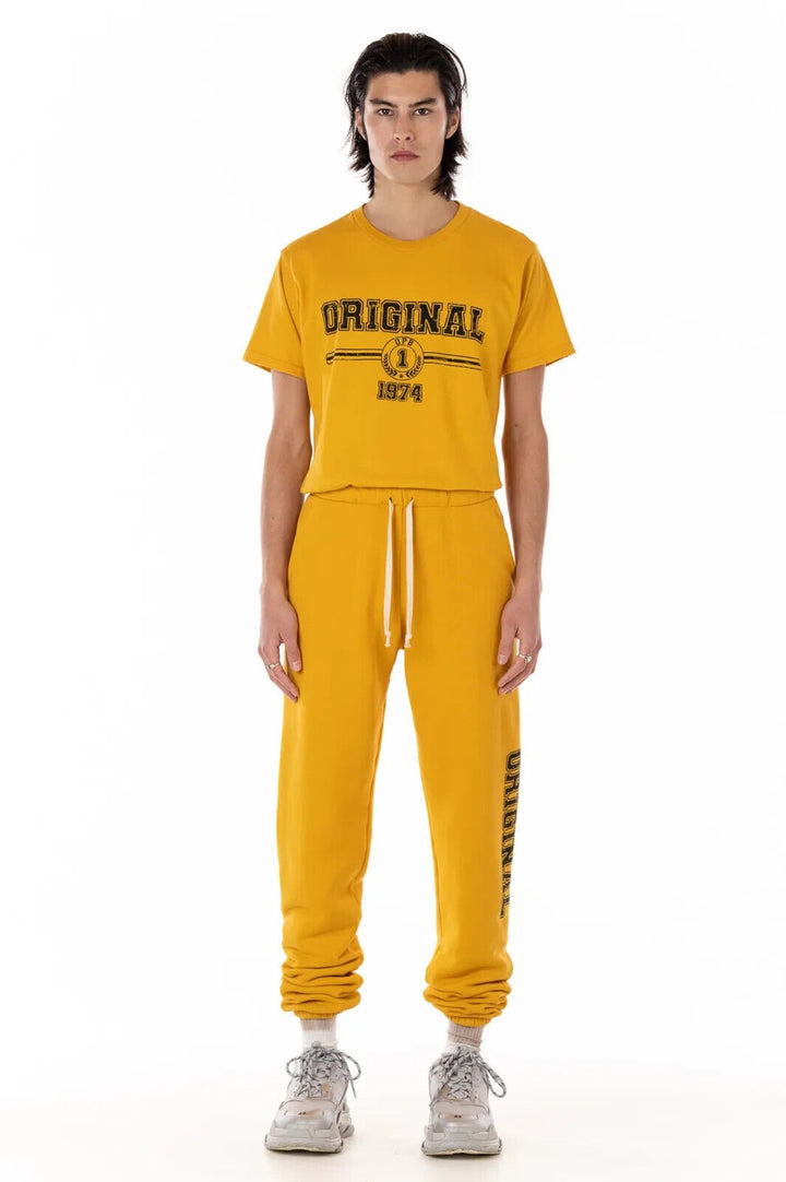 Translation missing: en.Original Paperbacks Everett Vintage Sports Tee in Saffron Gold-XL