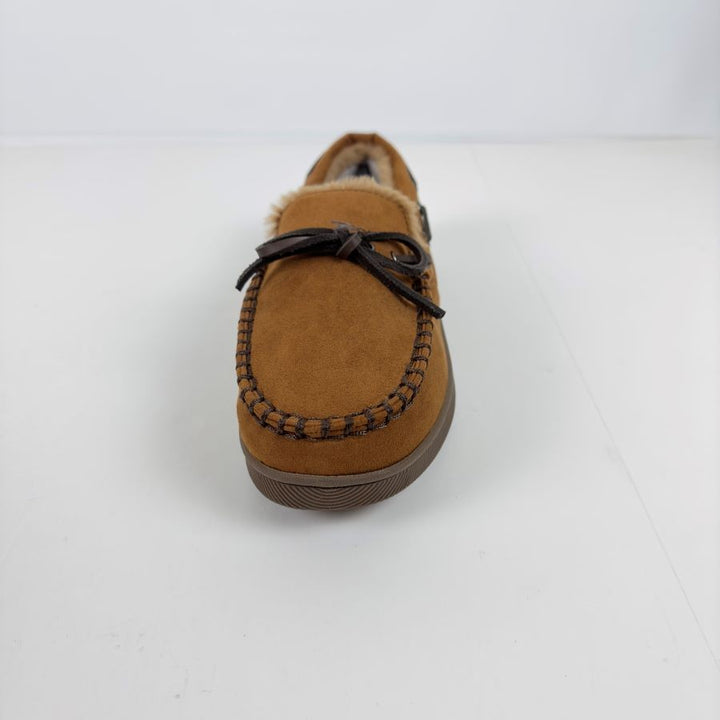 Translation missing: en.Club Room Men's Moccasin Slippers in Tan-Small 6-7
