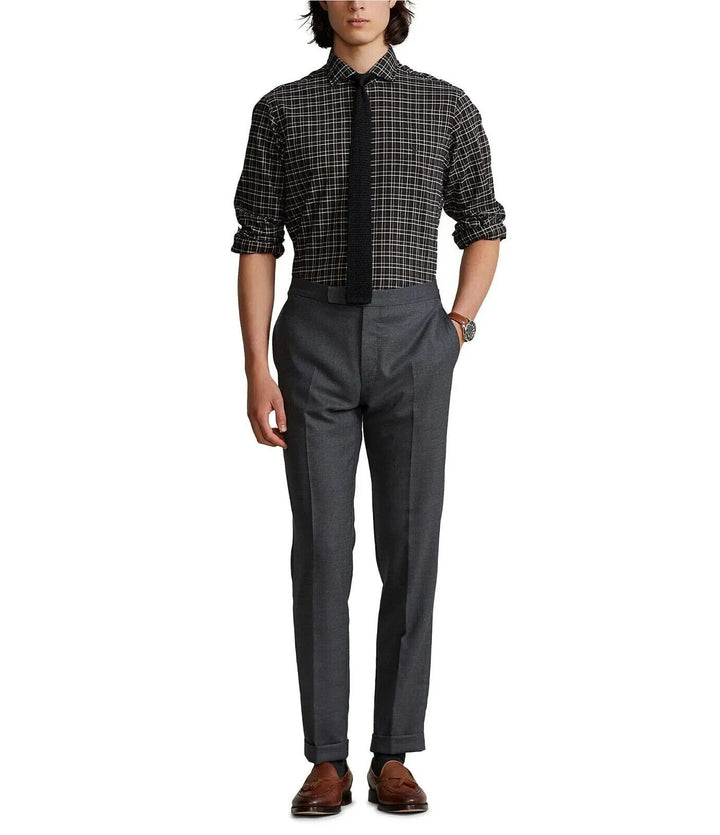 Translation missing: en.Polo Ralph Lauren Men's Classic-Fit Twill Shirt in Black/Tan-Small