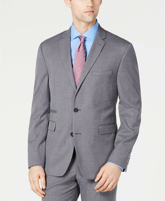 Translation missing: en.Vince Camuto Men's Slim-Fit Stretch Wrinkle-Resistant Suit Jacket Grey-46R