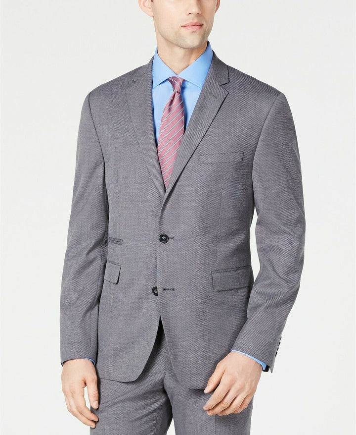 Translation missing: en.Vince Camuto Men's Slim-Fit Stretch Wrinkle-Resistant Suit Jacket Grey-46R