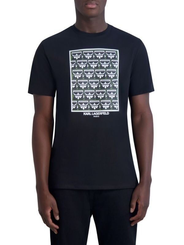 Translation missing: en.Karl Lagerfeld Paris Logo Graphic T-Shirt Men's Small Black Multiplied Kocktail