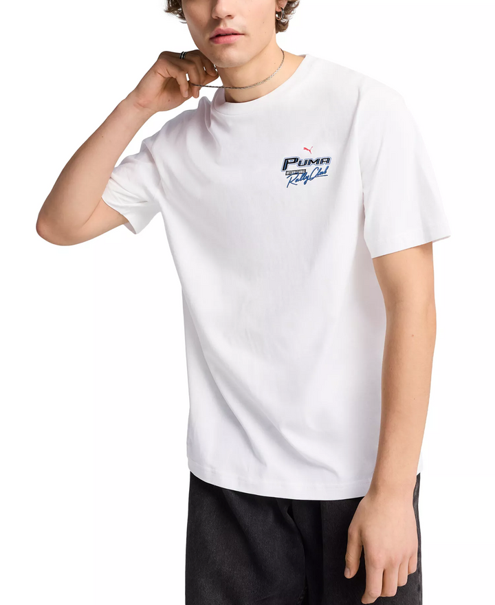 Translation missing: en.Puma Men's Moto Semi-Rubber Print Graphic T-Shirt - White-2XL