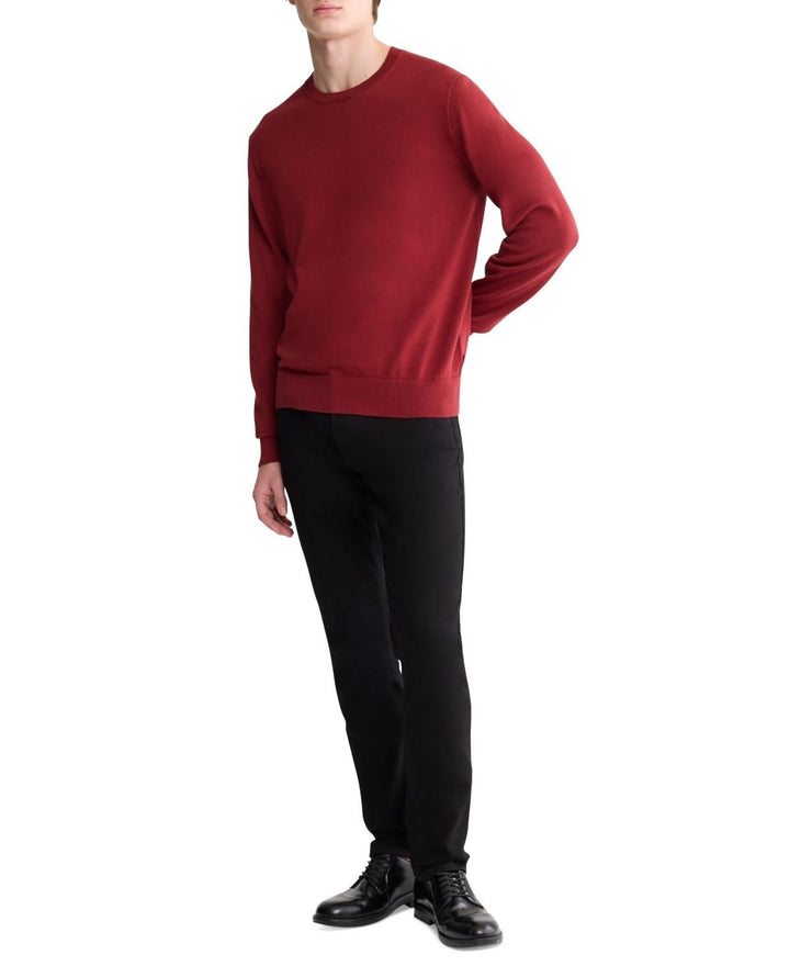 Translation missing: en.Calvin Klein Sweater Syrah Red Size Medium Men's Premium Supima Cotton Crewneck