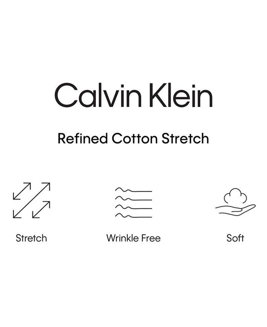 Translation missing: en.Calvin Klein Steel+ Dress Shirt Men's 2XL 18 34/35 Navy Blue Multi Regular Fit