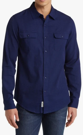 Translation missing: en.Polo Ralph Lauren Men's Sahara Polo Blue Label Twill Shirt Newport Navy-Medium
