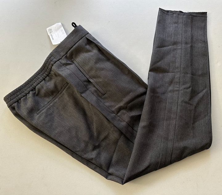 Translation missing: en.Boss Men's Hesten Peyson Straight FitVirgin Wool Pants Grey-Unfinished Hem-36R