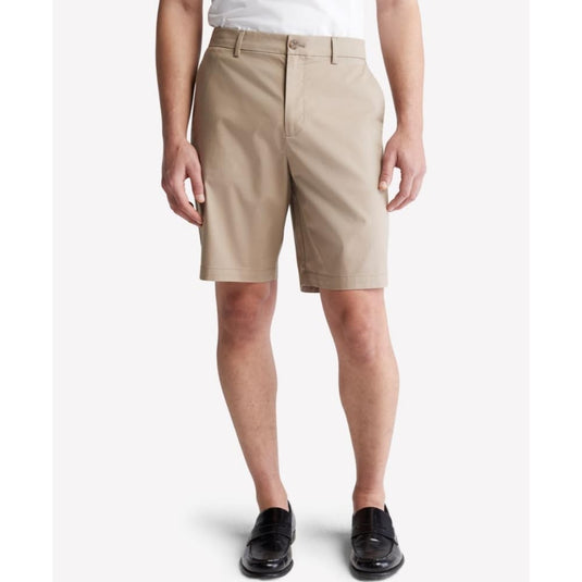 Translation missing: en.Calvin Klein Men's Refined Slim Fit 9in Shorts - Greige Beige-30W